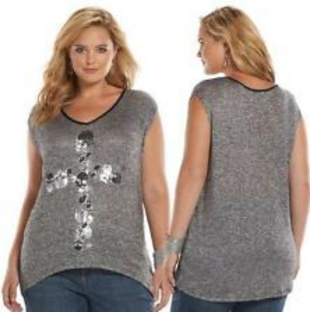 Rock & Republic High Low Knit Tank